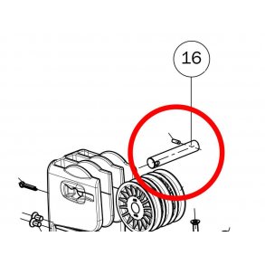 Selden aksel til lsestift 14x79 mm