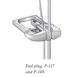 Selden endebeslag til salingshorn P117 7-10mm wire