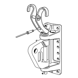 Selden Svanehalsbeslag til bom B171/172 med kroge