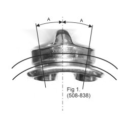 Selden dead end beslag. Til mast C225-C304/F246-F305