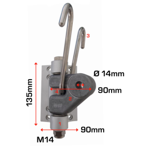 Z-Spars Svanehals til mast Z901-1001