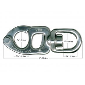 Tylaska T12 snap sjkel med standard svirvel