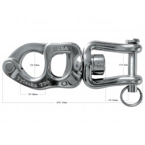Tylaska T30 snap sj�kel med gaffel svirvel