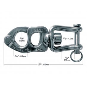 Tylaska T8 snap sj�kel med gaffel svirvel