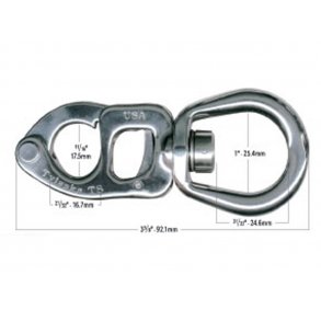 Tylaska T8 snap sjkel med stor svirvel