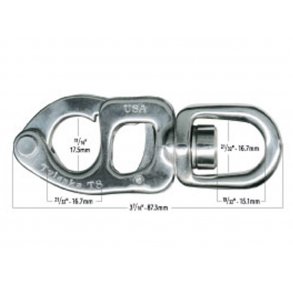 Tylaska T8 snap sjkel med standard svirvel