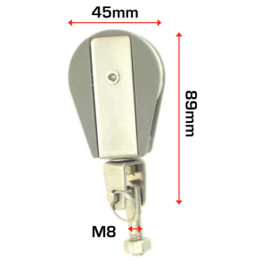 Z-Spars mastefods svirvel blok 45mm T8