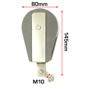 Z-Spars mastefods svirvel blok 80mm T10