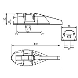 Z-Spars salingshorn endebeslag Z420 