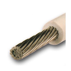 1x19 Rustfri Stl wire med hvid plast overtrk 4/6mm