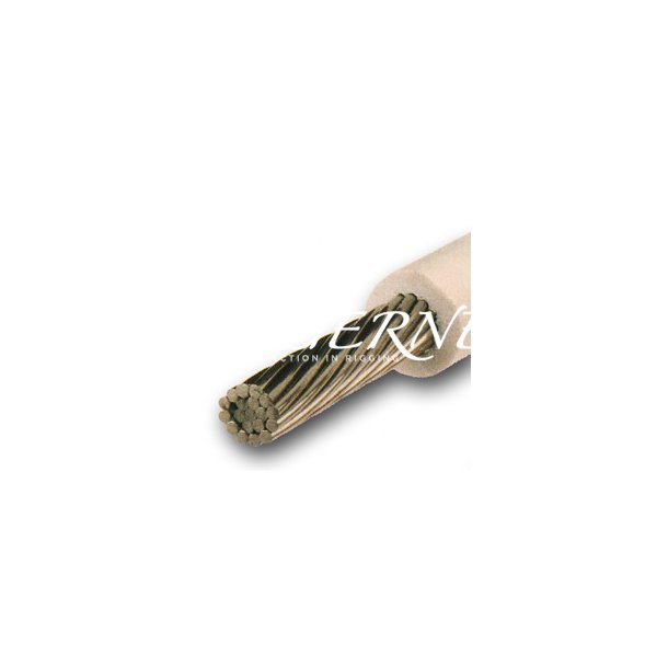 1x19 Rustfri Stl wire med hvid plast overtrk 4/6mm