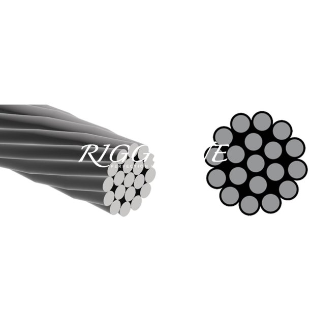 1x19 Rustfri stlwire 2.5-26mm