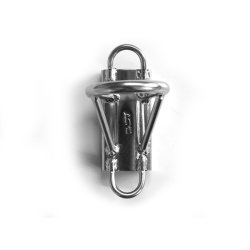 Sparcraft Spinnaker Pole slider with eye for Up-Down haul. For 32x5,5mm track
