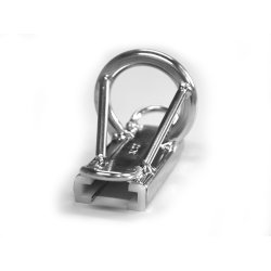 Sparcraft Spinnaker Pole slider with eye for Up-Down haul. For 32x5,5mm track