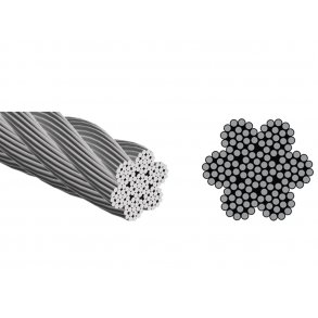 7x19 Rustfri stlwire 2-16mm