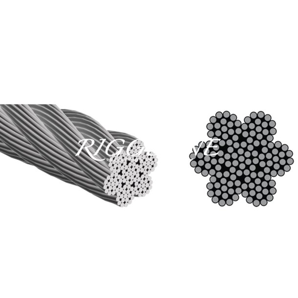 7x19 Rustfri stlwire 2-16mm
