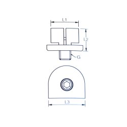 Blue Wave sikringsplug til Seldn t-terminal 6mm wire