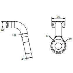Blue Wave T-je til 4mm tov