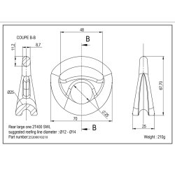 Facnor rebering 70 mm agterlig