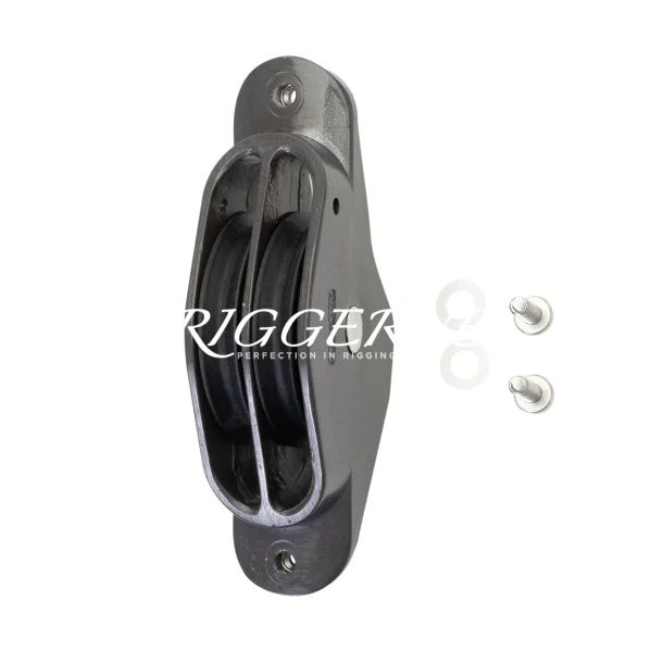 Selden skivgat dobbelt 90 i Aluminium m. M8 skruer