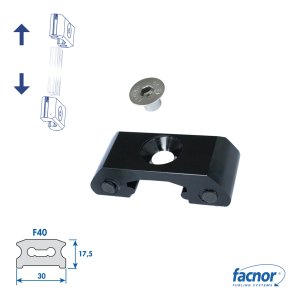 Facnor F40/FB40 Skinne Ende-stop
