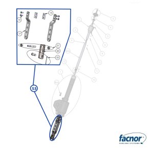 Facnor EC39 Linkplade/toggle s�t �12,7mm Pin