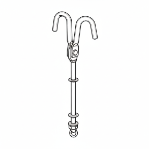 Selden Pinbolt med rebekrog til B120