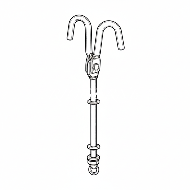 Selden Pinbolt med rebekrog til B120