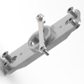 Selden T-bagplade til 10mm wire (Stbt)