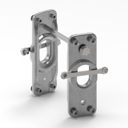 Selden T-bagplade til 10mm wire (Stbt)